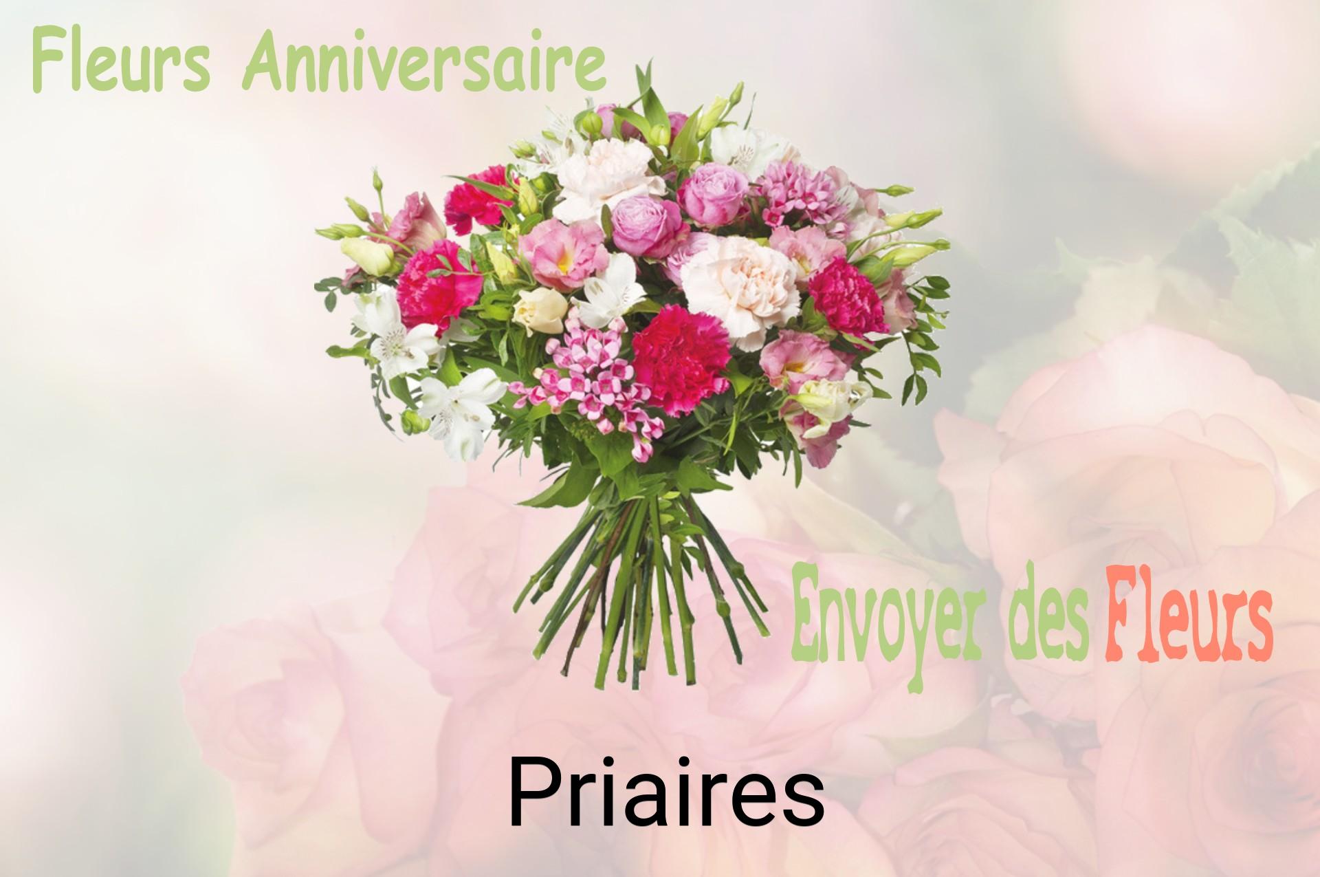 Bouquet de fleurs d’anniversaire livré à Priaires